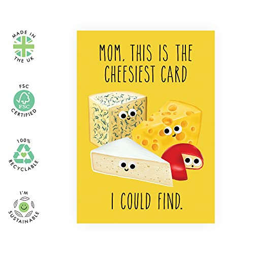 CENTRAL 23 Birthday Cards for Mom - Cheesiest Mom Cards - Funny Mothers Gifts For Women - Mom Birthday Card from Daughter or Son - Cheesy Mothers Day Card - Comes With Fun Stickers - Thumbnail 2