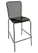 American Tables & Seating 92-BS Outdoor Barstool, Mesh Back and Seat, Powder Coat Finish, 17 lb, Black