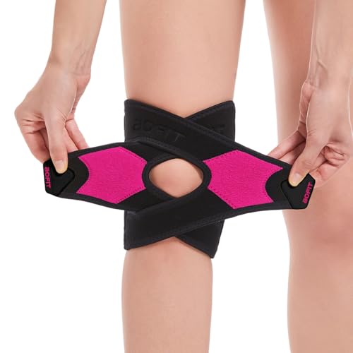 Rodillera aoFIT para hombres y mujeres, compresión ajustable con estabilizadores de memoria para ligamento cruzado anterior, ligamento colateral medial, desgarro de menisco, alivio del dolor de