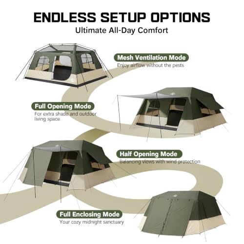 6 Person Tents for Camping Waterproof Family Cabin Tent with Full Rainfly Review product image