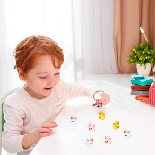 Xihircd 130621 100Pcs Mini Resin Ducks, 3 Colors Arrow Through Heart Tiny Miniature Duck Small Duck Figurines Diy Accessories For Craft Prank Game Dollhouse Landscape Home Valentine'S Day Decoration thumb #5
