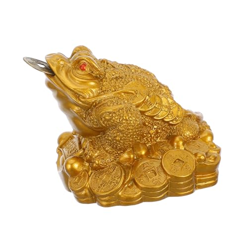 Crapaud doré Feng Shui pour ornement de richesse et chance du salon