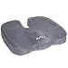 Jumbl Orthopedic Comfort Foam Chair Seat Cushion; Best Rated, Car Seat Cushion, Sciatica, Prostate, Hemorrhoid, Low Back Pain, Tailbone, Coccyx Pain Relief, Wheelchair Cushion Pad (Gray)