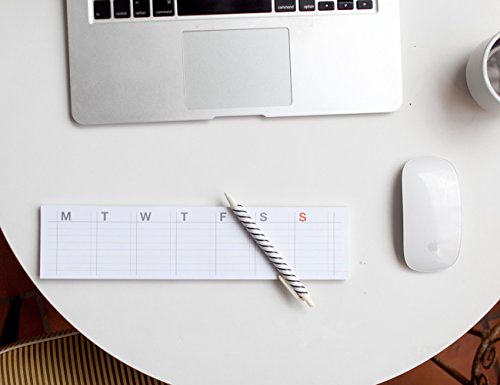 Jstory Sticky Planner Adhesive Paper Note Columnar Scheduler Organizer To-Do One Size Weekly White #TOP1