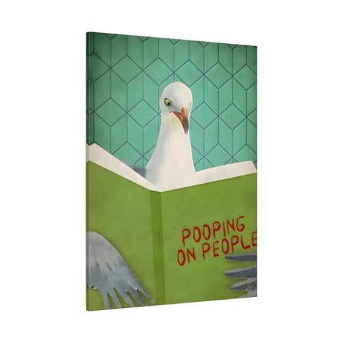 Funny Comical Humorous Canvas Print - Animal Pooping on People Wall Art 36x48inch 90x120cm (Vertical) / 1.25inch 3.175cm Funny Comical Humorous Canvas Print - Animal Pooping on People Wall Art 36x48inch 90x120cm (Vertical) / 1.25inch 3.175cm