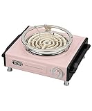【Toffy/トフィー】 卓上電気こんろ K-SV1 (シェルピンク) 800W 高火力 小型コンロ レトロ かわいい お鍋 トースト フォンデュ K-SV1-SP