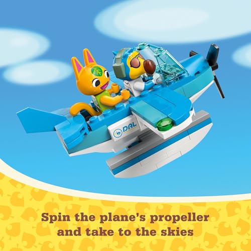 Image of LEGO Animal Crossing Fly with Dodo Airlines Airport Playset, Kids' Airplane Toy and Pilot Minifigure Inspired by The Video Game Series, Gift for Girls and Boys Ages 7 and Up, 77051