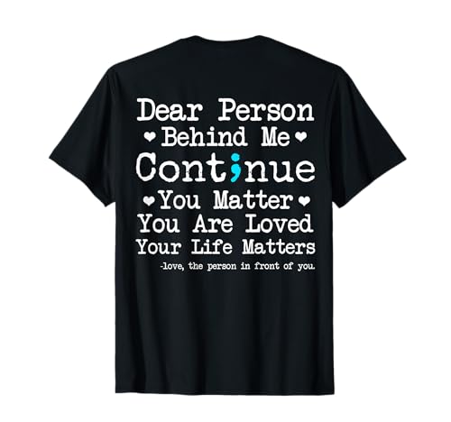 Person Behind Me Suicide Prevention & Depression Awareness T-Shirt