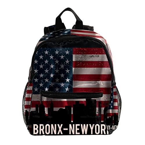 Sac à dos enfants ergonomique et compact 30,5 cm vert imprimé USA