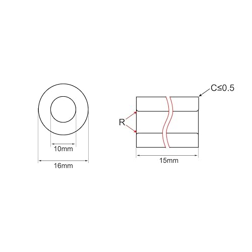 Miniatura 33 de uxcell Manguito de rodamiento 0.315 in Diámetro x 0.472 in OD x 0.394 in Longitud Bujes de Bronce Sinterizado Autolubricantes 10pcs