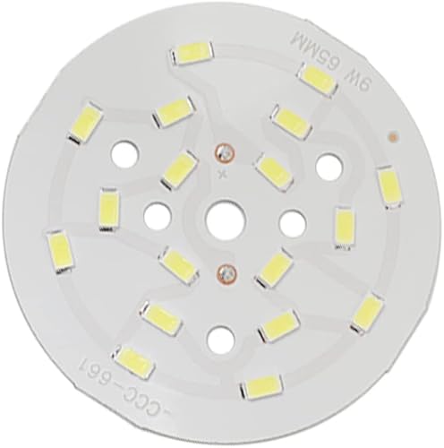 Miniatura 23 de Bettomshin 1 unids LED chip módulo 5730 COB circular 12 W 300 mA aluminio cálido blanco 3000 K alta potencia lámpara reflector 3.35 pulgadas