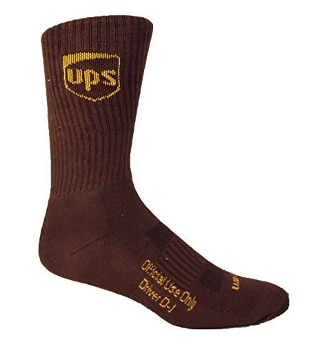 UPS Brown Fitness Crew Socks Premium Knit