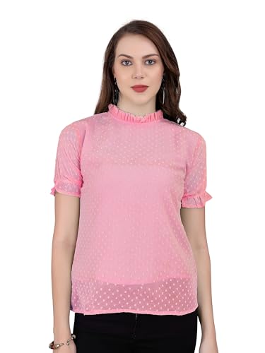 Image of Sidhidata Women's Tissue Fabric Premium Regular Fit Casual Top For & Girl'S