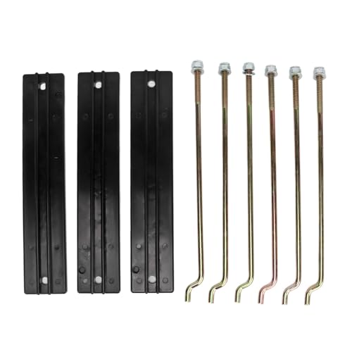 Battery Hold Down Plate Kit with Rod, Washer and Nut, Replacement for Car DS Electric Carts, OEM 101090801, Stable 36V Battery Clamping
