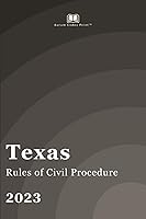 Vista 1 de Texas Rules of Civil Procedure 2023 Texas Court Rules