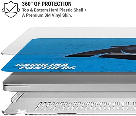 Skinit Case + Skin Compatible with MacBook Air 13in (2020) - Officially Licensed NFL Carolina Panthers Distressed Alternate Design
