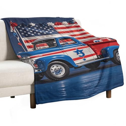 Couverture légère flanelle grand plaid imprimé pour voyage et lit - 2