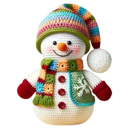 Boneco de neve - Natal boneco de neve | bonecas de neve de inverno de Natal de desenhos animados | pendente de mochila de bonecas de Nievae estilo de croché plano acrílico