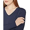 Amazon-Essentials-Womens-100-Cotton-Long-Sleeve-V-Neck-Sweater Amazon Essentials Women's 100% Cotton Long-Sleeve V-Neck Sweater, Navy, Large