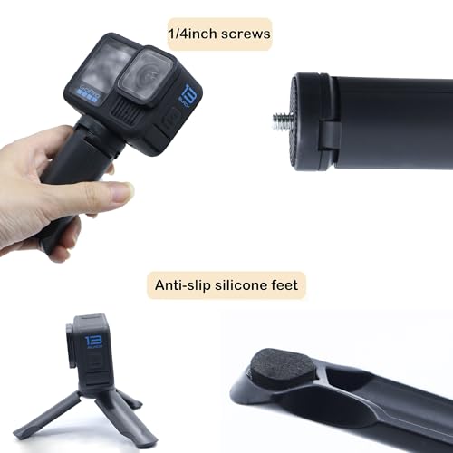 Mini Tripod for DJI Osmo Pocket 3, Tripod Stand for Go Pro Hero13 /12/11/10/9/OSMO Mobile2/Insta360 ONE X3/FeiyuTech/ZHIYUN