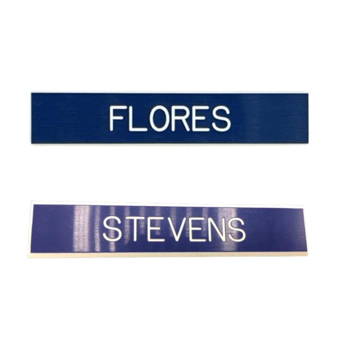 dress blue name tag Custom U.S. Air Force Service Dress Brushed Steel Name Tag main image 0
