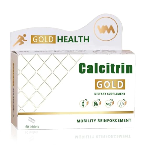 XCFXCF Calcitrin Gold Dietary Supplement - Mobility & Bone Strength Support Joint Strength Supplement Suitable for Men Elderly and Women 60 Tablets (1pc)