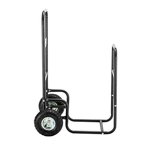 Rovsun Firewood Cart Wood Hauler Fireplace Log Carrier Mover thumb #3