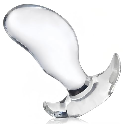 Orirya アナルプラグ アナルビーズ アナルストッパー アナルグッズ 柔らかい TPE製 おしゃれ 透明 アダルトグッズ あなるプラグ smグッズ アナルグッズ smプレイ あなるぷらぐ 初心者 上級者向け Smプレイ アンカーベース M - 画像1