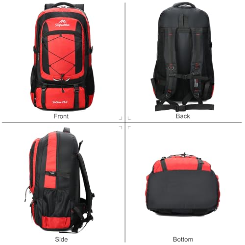Mochila de senderismo 75L impermeable para hombre y mujer miniatura 6