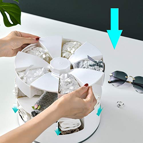 Boîte de rangement rotative : fini le désordre des sous-vêtements