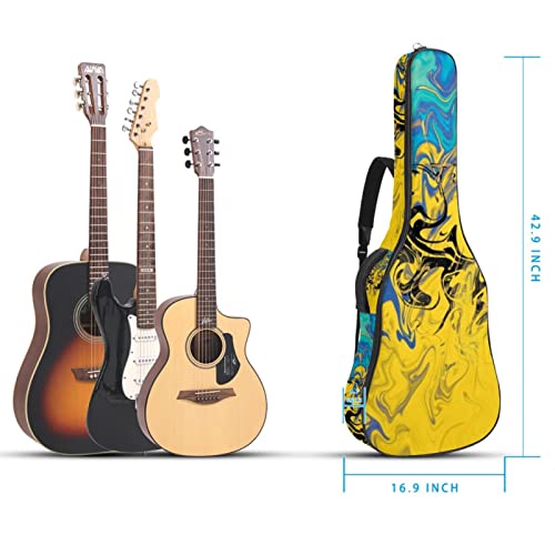 Housse imperméable pour guitare acoustique avec double bandoulière et poche Motif art abstrait, Multicolore 02, 42.9×16… - Les Beatles, Paul McCartney, John Lennon, RIngo Starr, George Harrison Housse imperméable pour guitare acoustique avec double bandoulière et poche Motif art abstrait, Multicolore 02, 42.9x16… – Image 6
