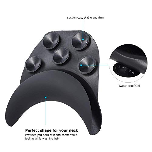 Xrten Shampoo Schüssel Gel,Silikon Waschbecken Neck Rest Kissen Waschbecken Werkzeug