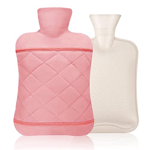 Bolsa de agua caliente con funda de mano (rosa) Cover