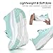 ZOVE Wide Toe Box Shoes Women Extra Wide Width Sneakers Ultra Light Road Running Shoes Non-Slip Tennis Sneakers Breathable Walking Athletic 8803 Mint Tint 37