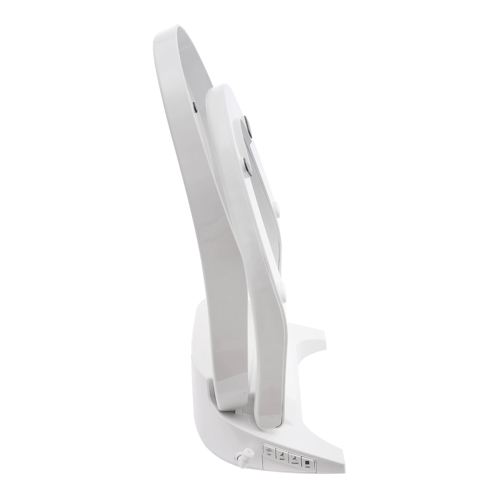 Genérico Asiento de Inodoro Inteligente con calefacción y Remoto, diseño D, luz LED, Temperatura Ajustable, Cubierta electrónica multifunción para máxima Comodidad