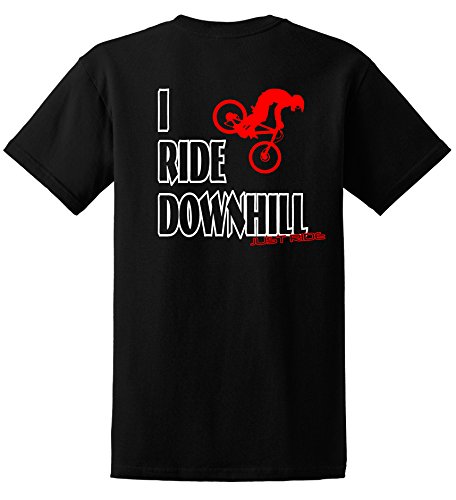 JUST RIDE I Ride Downhill Mountain Bike T Shirt (XXL, RED)