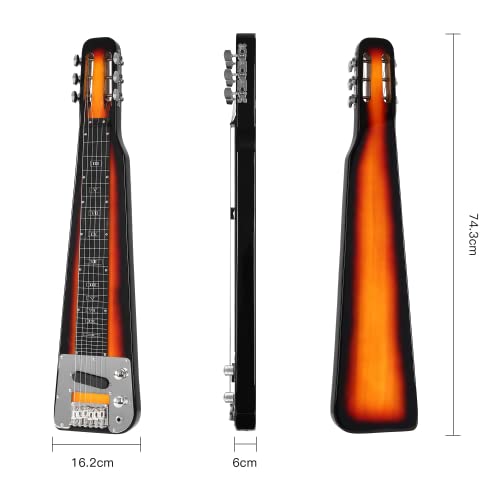 Image of Batking 6 String Slotted Head Stock Electric Lap Steel Slide Guitar