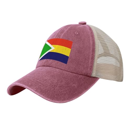 Flag of Plaquemines Parish Baseball Cap Women Men Mesh-Back Sun Hat Adjustable Trucker Caps