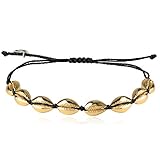 KELITCH Gold Conch Shell Bracelet Handmade Bohemia Cowry Beads Shell Anklets For Women Beach Fashion...