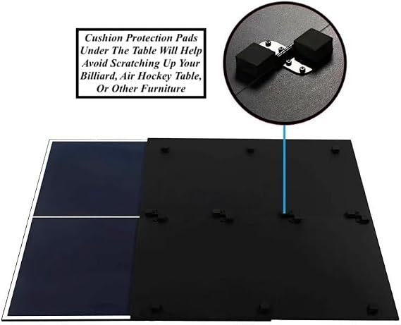 Foldable Indoor Official Size Table Tennis Conversion Top Ping Pong Tabletop with Retractable Net and Premium EVA Foam Padding Easy Storage with Fold-Up Design Double Sided PVC Finish