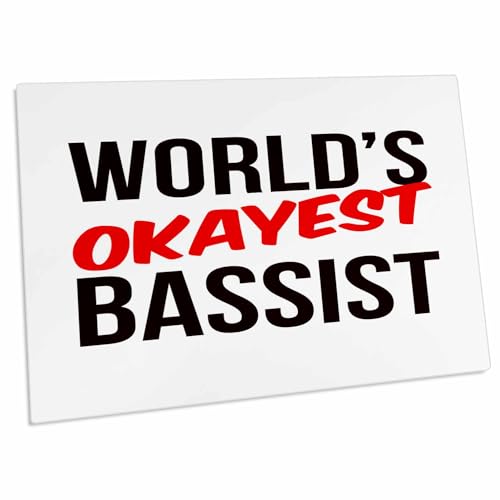 3dRose Worlds Okayest Desk Pad 23 x 16 pulgadas miniatura 1