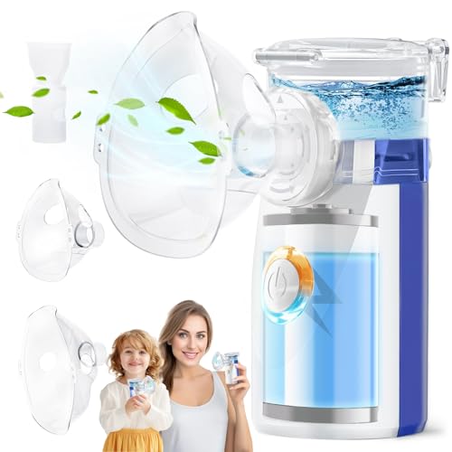 600 mAh Aerosol Portatile Silenzioso, Aereosol Portatile Per Bambini E Adulti, Macchina Areosol Per Le Malattie Respiratorie, Nebulizzatore Batteria Al Litio Integrata