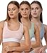 Produktbild Yenita 3er Set Damen Underwear Modern-Sports-Collection, Bralette, Cotton-Bustier, Gemischt (Pink, Mint, Grau) Gr. S