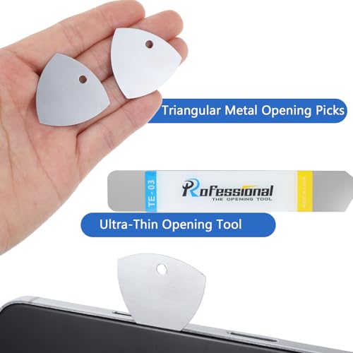 Nogeqi 8 Stück Metall Handy Reparatur Werkzeug Set, Ultradünn Spudger Telefon Reparatur Werkzeuge Set Pry Tool Langlebig Öffnungswerkzeug für Handy, Laptop, Tablet