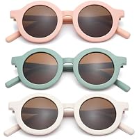 YEAMLTE Gafas Sol Niña, 3 PCS Gafas de Sol Infantiles, Gafa de