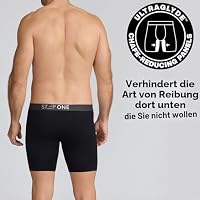 STEP ONE Boxershorts Herren - 5er Pack Feuchtigkeitsabweisende Unterhosen Männer, Herren Unterhosen Boxershorts mit 3D Tasche + Scheuerschutz, Organische Bambus Unterwäsche – Ansicht 4
