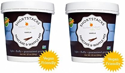 Southern Culture Foods Vanilla Shortstacks, Pancake and Waffle Mix Organic and GMO Free Pack of 2 (Vanilla)
