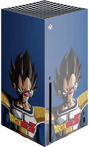 Skinit Decal Gaming Skin Compatible with Xbox Series X Console - Officially Licensed Dragon Ball Z Vegeta Portrait Design