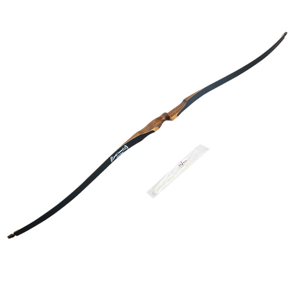 52" Tradizionale Longbow Arco Ricurvo 10-30lbs Arco di Legno da Caccia per Arco di Pratica Bersaglio