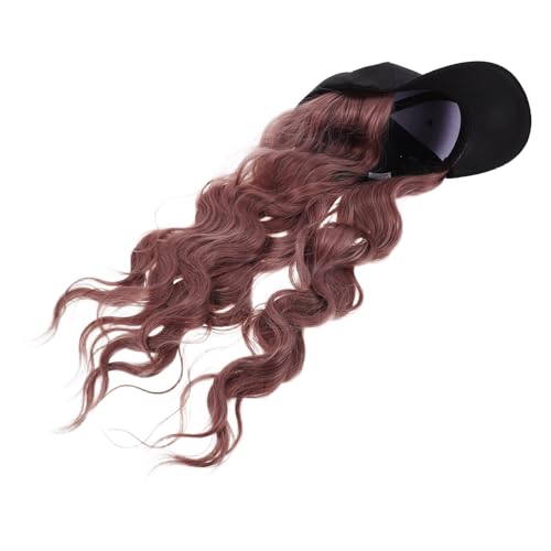 Casquette avec perruque pour femmes Abaodam longue ondulée pour fêtes